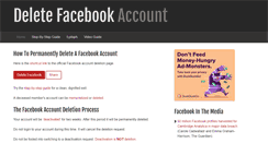 Desktop Screenshot of deletefacebook.com