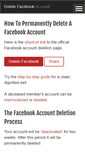 Mobile Screenshot of deletefacebook.com
